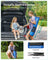 Tennis Net - Polyester - Blue - 5m Height Adjustable with Poles