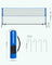 Tennis Net - Polyester - Blue - 5m Height Adjustable with Poles