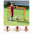 Set of 2 Children's Football Goals - Steel - Orange