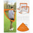 Set of 2 Children's Football Goals - Steel - Orange