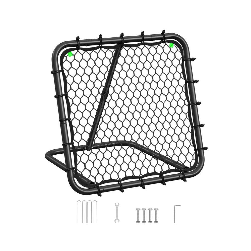 Football Rebounder Net - 18 lb - Steel Frame - Adjustable Angle