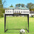 Set of 2 Portable Soccer Nets - Steel - Red - Park