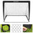 Set of 2 Portable Soccer Nets - Steel - Red - Park