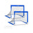 Set of 2 Children's Football Goals - Steel - Orange