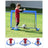 Set of 2 Folding Children's Football Goals - Steel - Blue and Red - Lightweight Design for Easy Portability