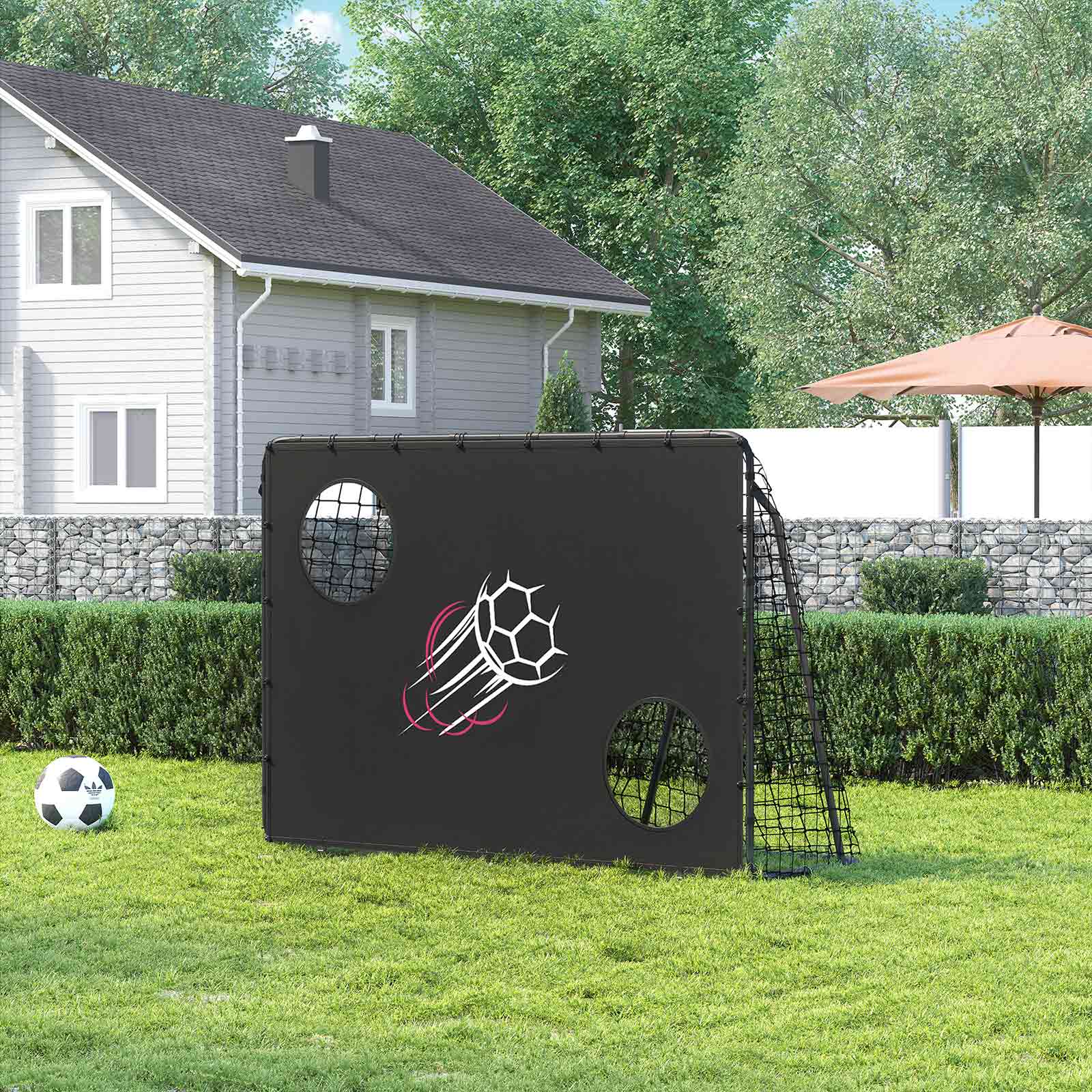 Football Goal - Iron - Black
