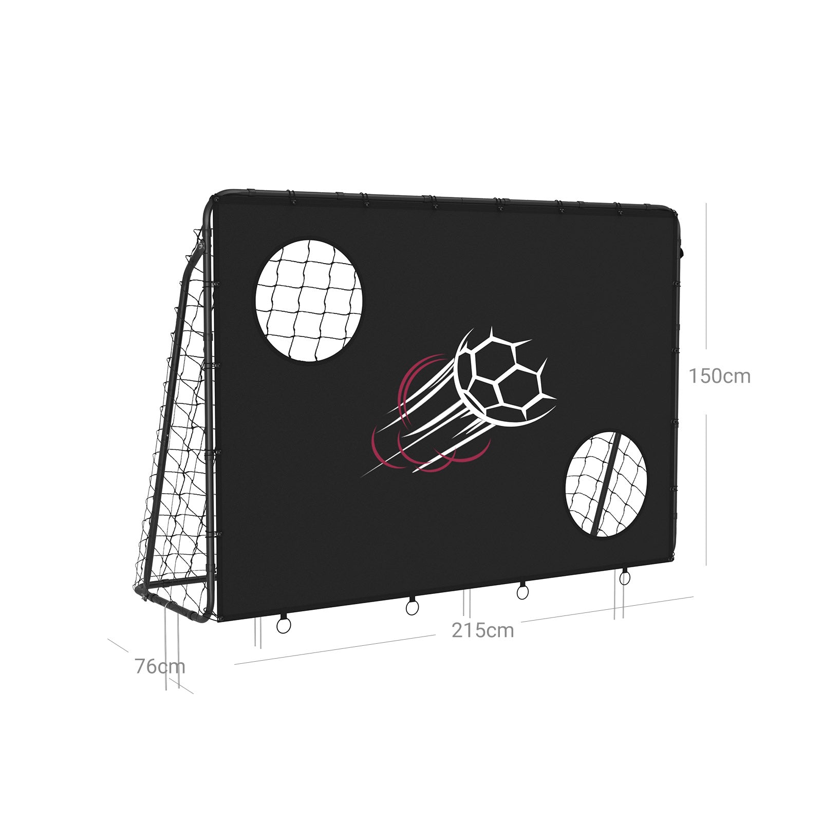 Football Goal - Iron - Black
