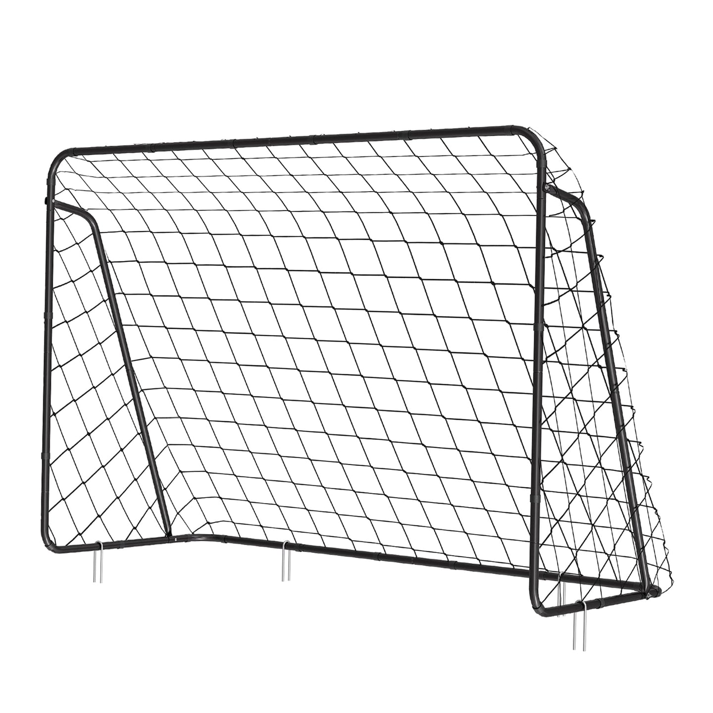 Football Goal - Iron - Black - 7ft x 5ft