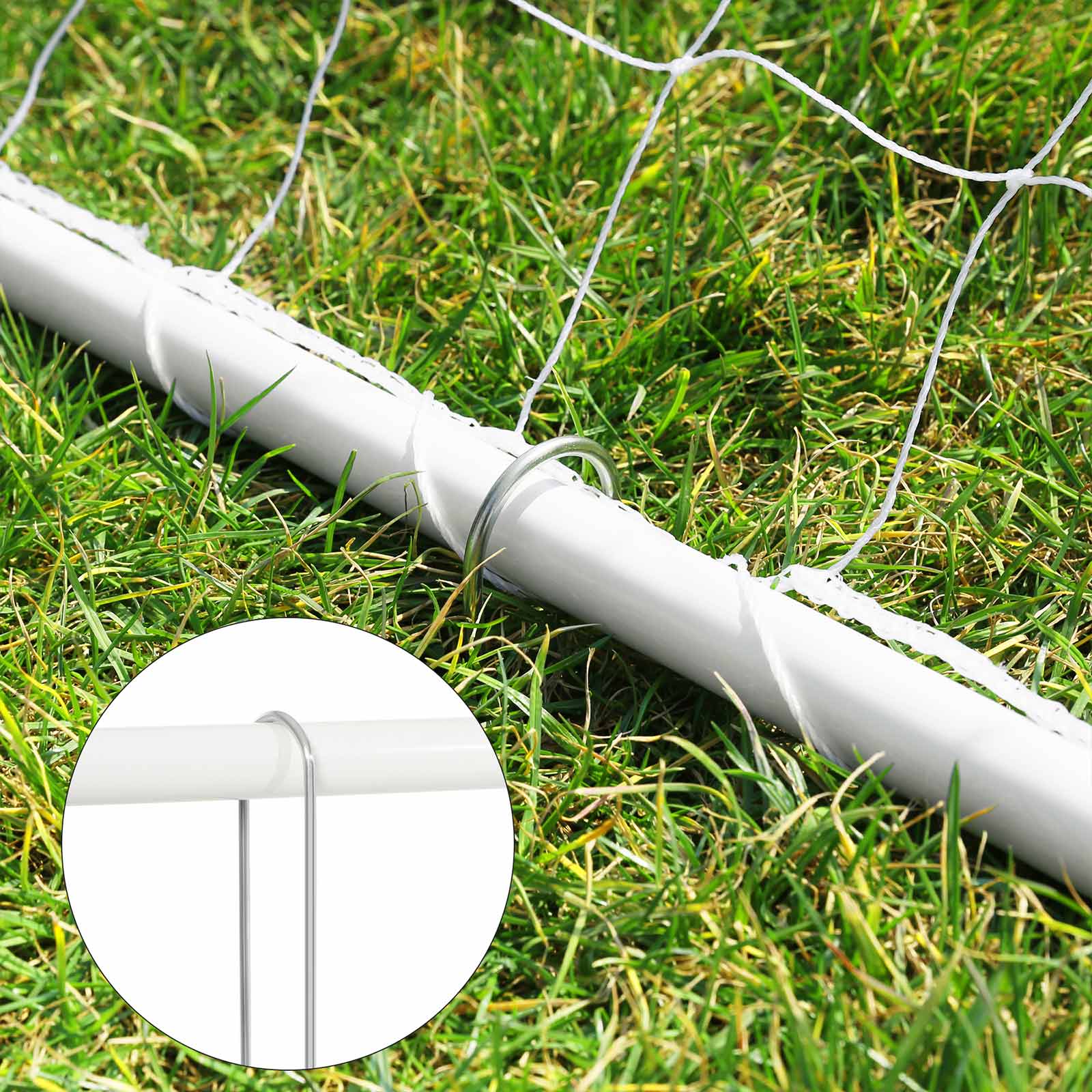 Small Football Goal - Iron - White