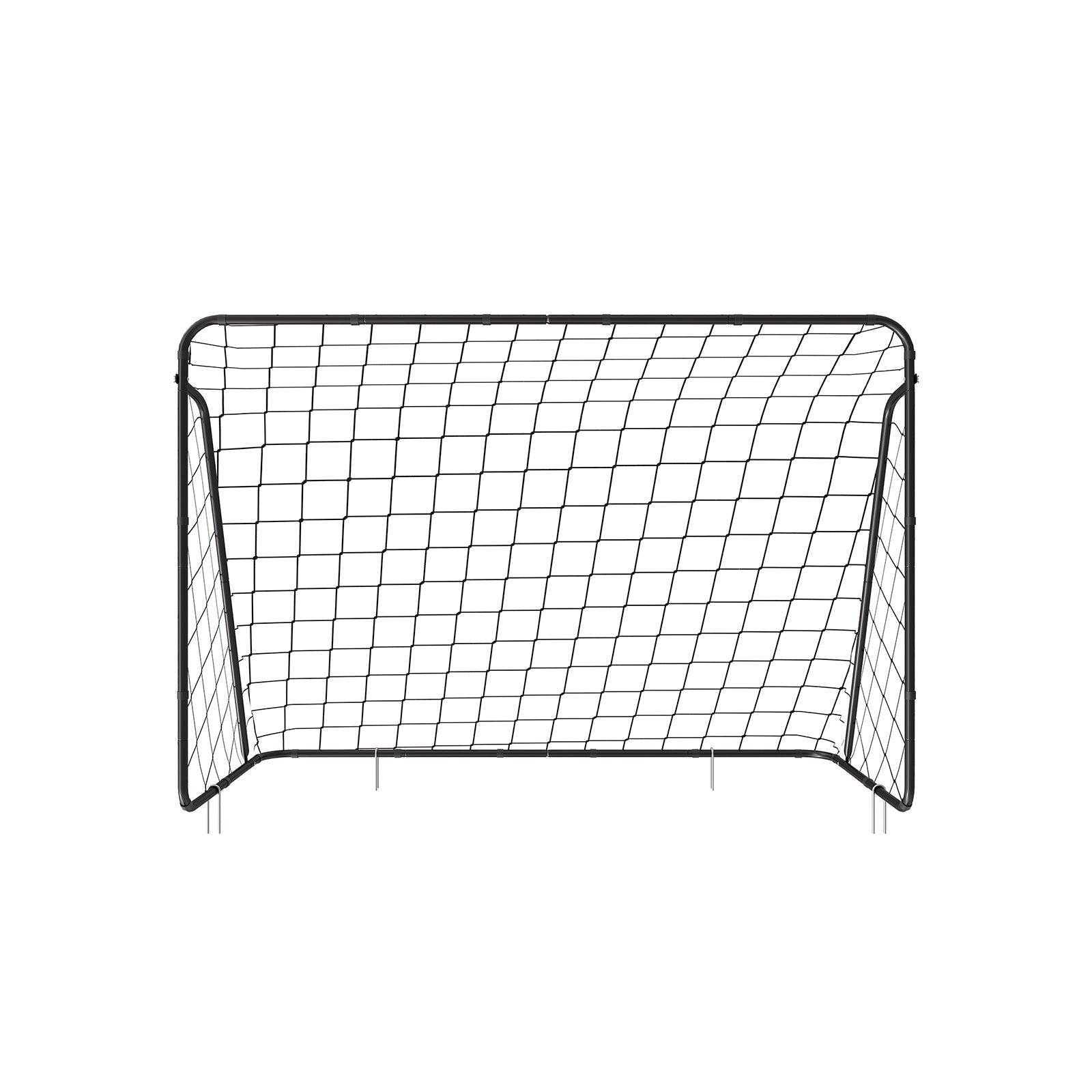 Portable Football Goal - Iron - Black - 10ft x 6.7ft