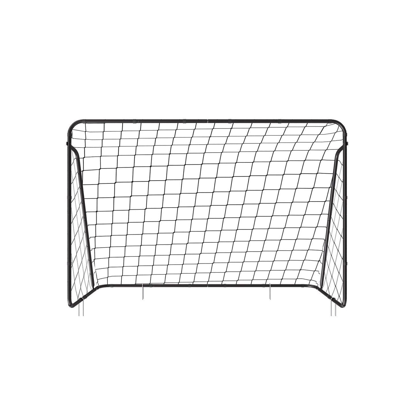 Portable Football Goal - Iron - Black - 10ft x 6.7ft