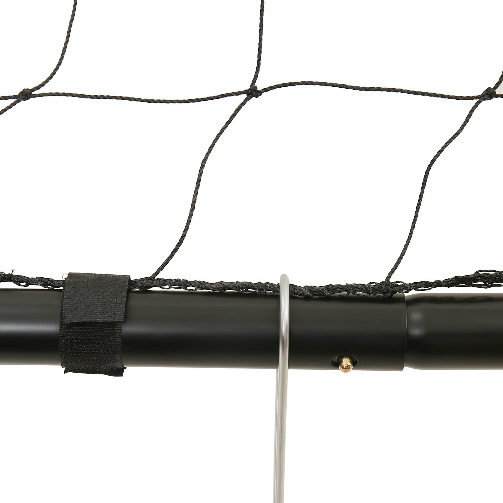 Portable Football Goal - Iron - Black - 10ft x 6.7ft