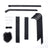 Portable Football Goal - Iron - Black - 10ft x 6.7ft