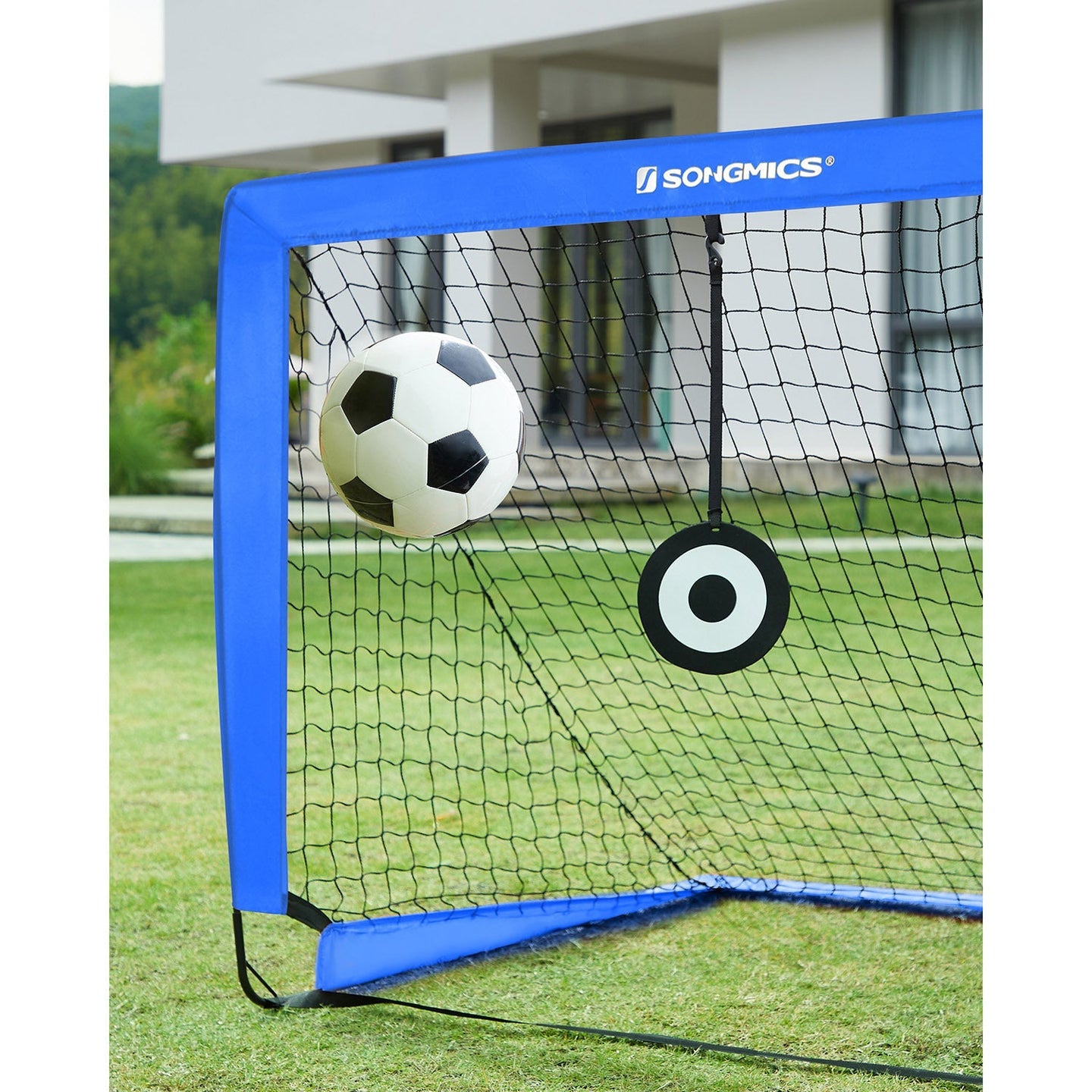 Set of 2 Kids Football Goals - Blue - Fibreglass