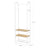 Coat Rack - Wood - Rustic Brown and Black - With Shoe Rack