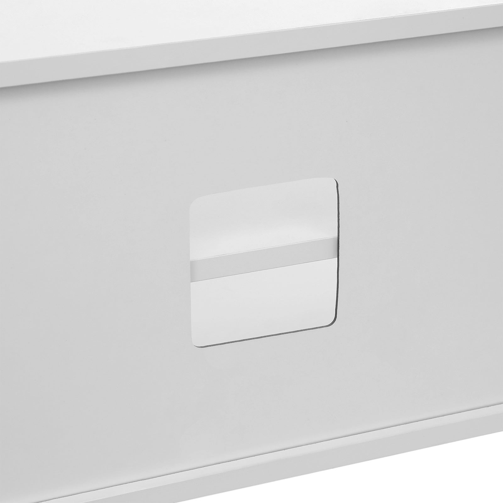 Scandinavian TV Stand - Wood - White - Retro Design for Flat Screen TVs and Gaming Consoles