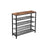 Shoe Storage Organizer - Metal - Rustic Brown - 4 Mesh Shelves with Large Surface for Bags