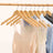 Wooden Coat Hangers - 44 cm Wide - Natural Finish - Shoulder Notches