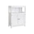 Bathroom Floor Cabinet - Wood - White - Free Standing with Double Shutter Doors