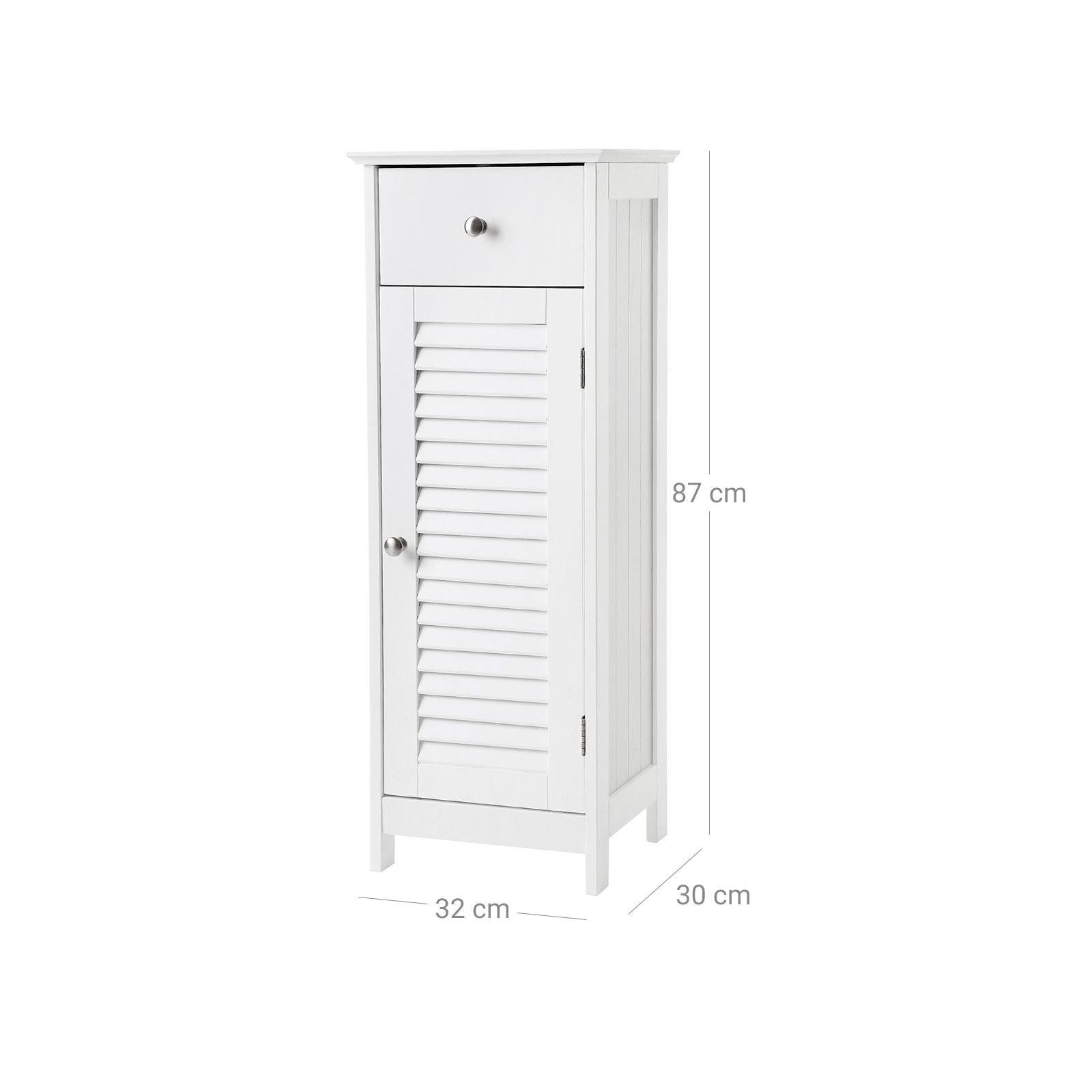 Bathroom Cabinet - White - Wooden