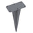 Ground Peg - Iron - Silver - Ideal for Installing Double Side Awnings without Concrete