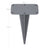 Ground Peg - Iron - Silver - Ideal for Installing Double Side Awnings without Concrete