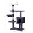 Cat Tree - Engineered Wood - Grey - Features Large Platform and Decorative Balls