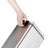 Slim Pedal Trash Can - Steel - Silver - 10L Capacity with Removable Inner Bucket and Slow Close Feature