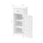 Bathroom Cabinet - Wood - White - Adjustable Shelf and Drawer Storage