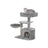 Cat Condo - Wood - Light Grey - Multi-Level with Scratching Post