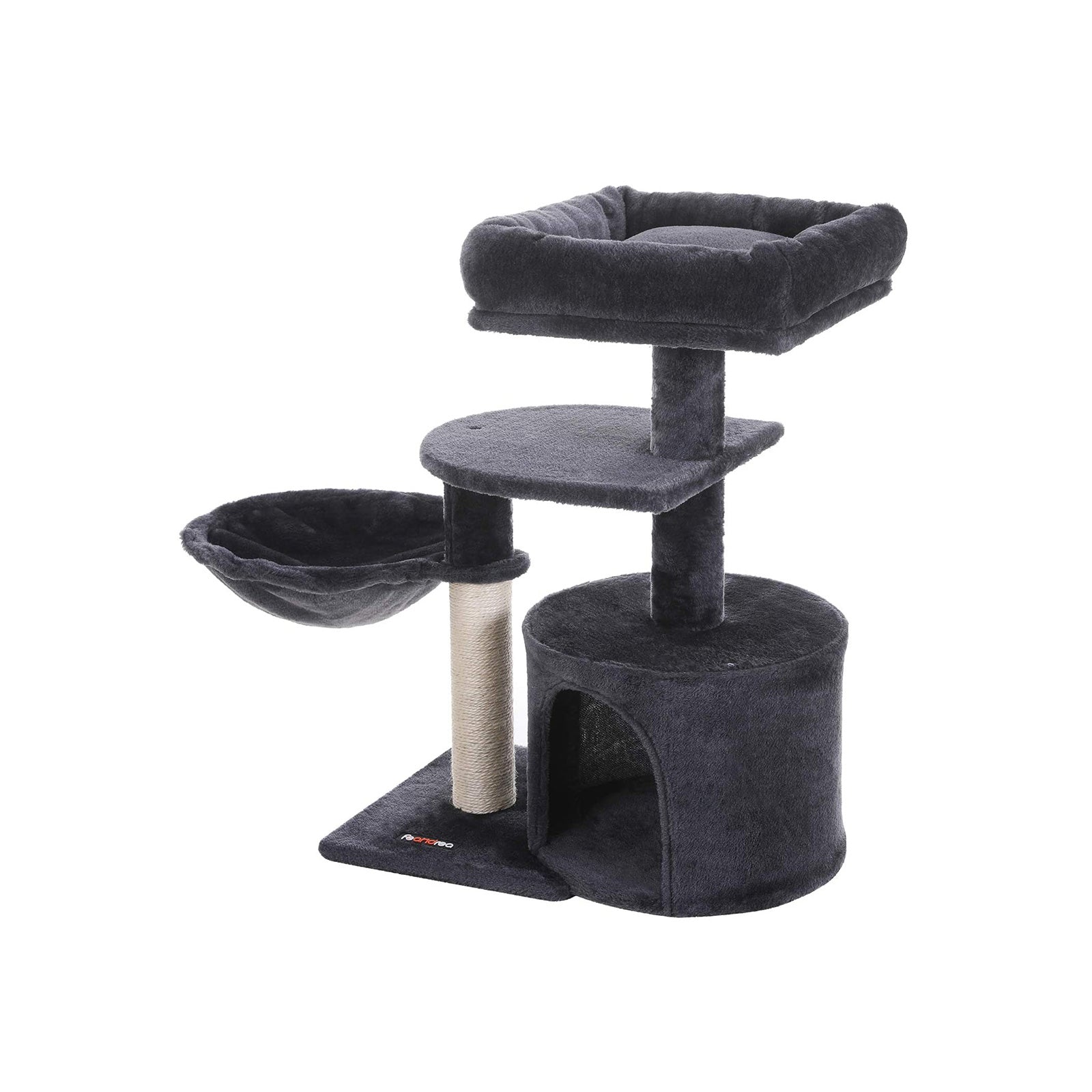 Cat Tree - Engineered Wood - Light Grey - Staircase Climbing Elements