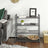4-Tier Stackable Shoe Rack - Metal - Smoky Gray - Holds 12-16 Pairs of Shoes