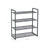 4-Tier Stackable Shoe Rack - Metal - Smoky Gray - Holds 12-16 Pairs of Shoes