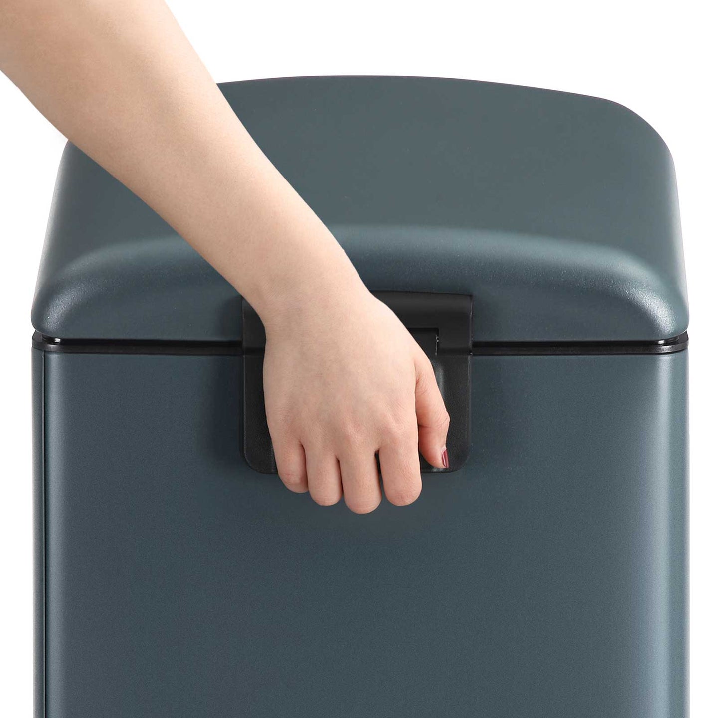 Step Trash Can - Stainless Steel - Grey - 30L Capacity with Soft Close Lid