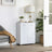 Bathroom Cabinet - Wood - Glossy White - Double Door with Soft Close Hinges