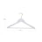 Children's Hangers - Solid Wood - White - 360 Degree Swivel Hooks