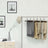 Pants Hangers - Solid Wood - Dark Walnut - Non-Slip with Full-Width Clamp and Lock (Pack of 12)