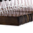 Pants Hangers - Solid Wood - Dark Walnut - Non-Slip with Full-Width Clamp and Lock (Pack of 12)