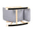 Rocking Chair - Solid Wood - Light Grey - Adjustable Calf Support with 5 Compartments