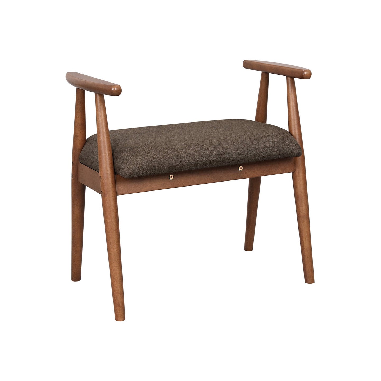 Shoe Bench - Saddle Brown - Solid Rubberwood