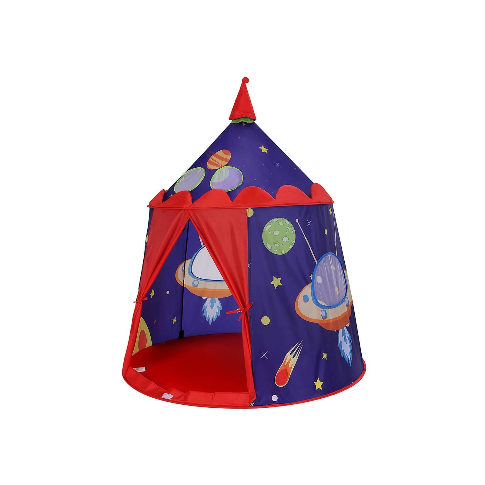 Play Tent - Fabric - Blue - Portable Pop Up Teepee with Carry Bag