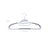 Clothes Hangers - Premium Quality Plastic - Grey - Space Saving