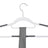 Coat Hangers - Heavy Duty Plastic - Grey - Non-Slip Design