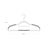 Coat Hangers - Heavy Duty Plastic - Grey - Non-Slip Design