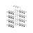 Pants Hanger - Metal - Silver - 4-Tier Non-Slip Design