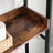 3-Tier Over-The-Toilet Rack - Wood - Rustic Brown and Black - Stable and Space-Saving