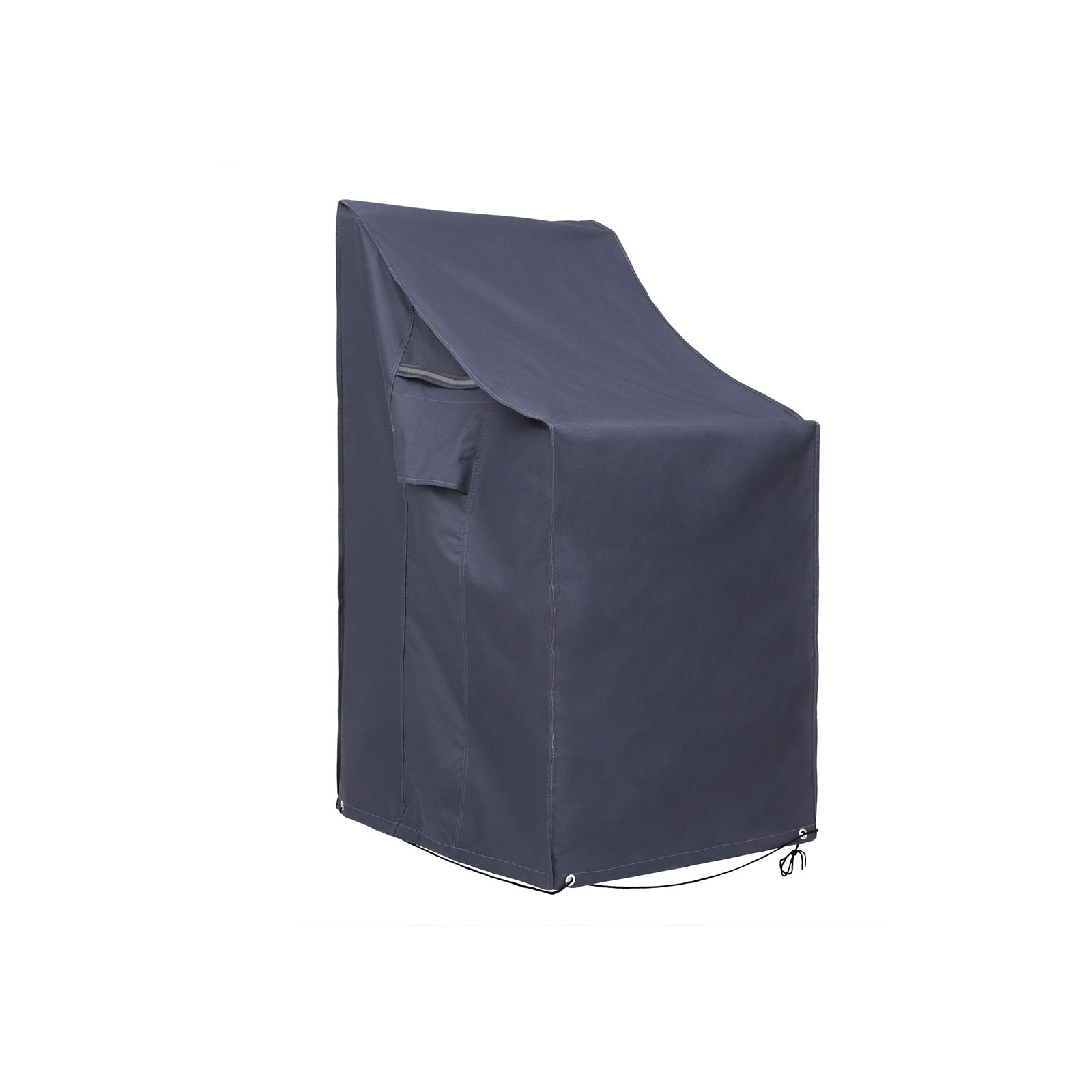 Stacking Patio Chair Cover - 600D Oxford Fabric - Dark Grey - Waterproof and Anti-Fade Protection