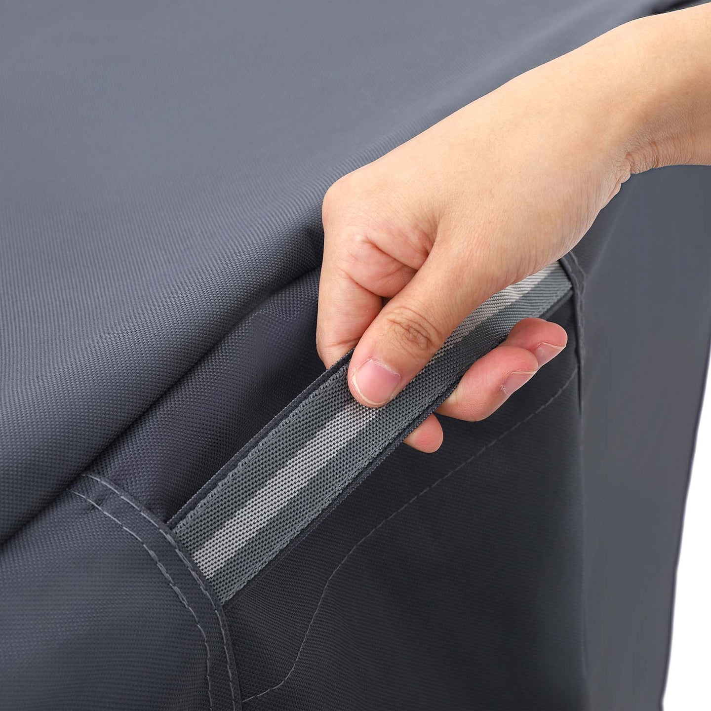 Stacking Patio Chair Cover - 600D Oxford Fabric - Dark Grey - Waterproof and Anti-Fade Protection