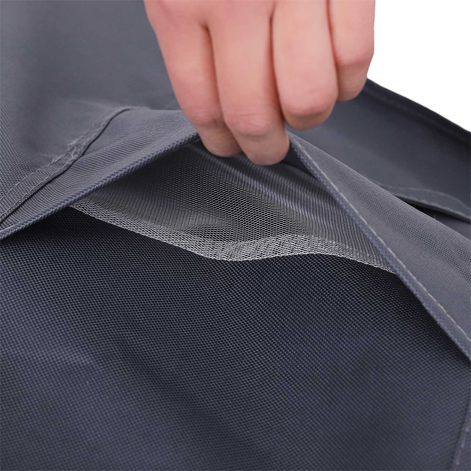 Stacking Patio Chair Cover - 600D Oxford Fabric - Dark Grey - Waterproof and Anti-Fade Protection