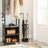 Umbrella Stand - Steel - Black - Round with Removable Drip Tray